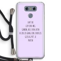 CaseCompany GSM: LG G6 Transparant Hoesje met koord