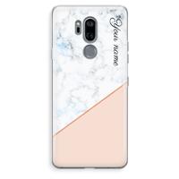 CaseCompany Marmer in stijl: LG G7 Thinq Transparant Hoesje