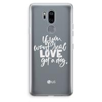CaseCompany Partner in crime: LG G7 Thinq Transparant Hoesje