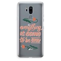 CaseCompany Optimistic flower girl: LG G7 Thinq Transparant Hoesje
