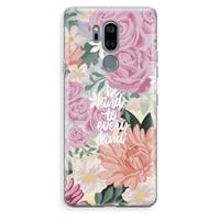 CaseCompany Kindness matters: LG G7 Thinq Transparant Hoesje