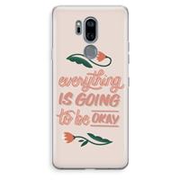 CaseCompany Optimistic flower girl: LG G7 Thinq Transparant Hoesje