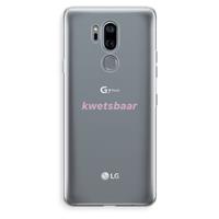 CaseCompany kwetsbaar: LG G7 Thinq Transparant Hoesje