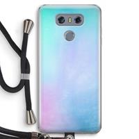CaseCompany mist pastel: LG G6 Transparant Hoesje met koord