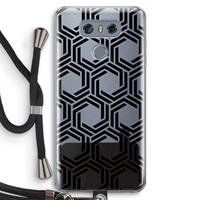 CaseCompany Geometrisch patroon: LG G6 Transparant Hoesje met koord