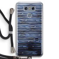 CaseCompany Verrassende lijnen: LG G6 Transparant Hoesje met koord
