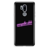 CaseCompany Vice Black: LG G7 Thinq Transparant Hoesje