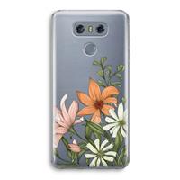 CaseCompany Floral bouquet: LG G6 Transparant Hoesje