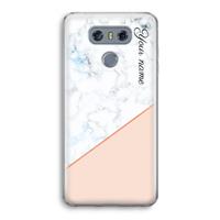 CaseCompany Marmer in stijl: LG G6 Transparant Hoesje