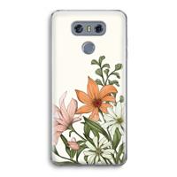 CaseCompany Floral bouquet: LG G6 Transparant Hoesje