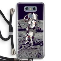 CaseCompany Spaceman: LG G6 Transparant Hoesje met koord