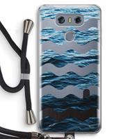 CaseCompany Oceaan: LG G6 Transparant Hoesje met koord