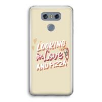 CaseCompany Pizza is the answer: LG G6 Transparant Hoesje