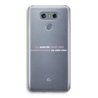 CaseCompany uw waarde daalt niet: LG G6 Transparant Hoesje