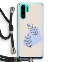 CaseCompany Leaf me if you can: Huawei P30 Pro Transparant Hoesje met koord