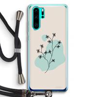CaseCompany Love your petals: Huawei P30 Pro Transparant Hoesje met koord