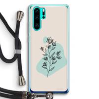 CaseCompany Violets are blue: Huawei P30 Pro Transparant Hoesje met koord