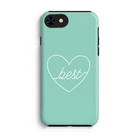 CaseCompany Best heart pastel: iPhone 7 Tough Case