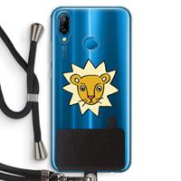 CaseCompany Kleine leeuw: Huawei P20 Lite Transparant Hoesje met koord