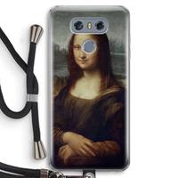 CaseCompany Mona Lisa: LG G6 Transparant Hoesje met koord