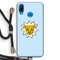 CaseCompany Kleine leeuw: Huawei P20 Lite Transparant Hoesje met koord