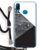 CaseCompany Combinatie marmer: Huawei P20 Lite Transparant Hoesje met koord