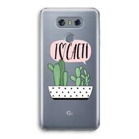 CaseCompany I love cacti: LG G6 Transparant Hoesje