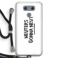 CaseCompany Neuters: LG G6 Transparant Hoesje met koord