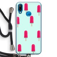 CaseCompany Waterijsje: Huawei P20 Lite Transparant Hoesje met koord