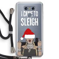 CaseCompany Came To Sleigh: LG G6 Transparant Hoesje met koord