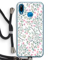 CaseCompany Sierlijke bloemen: Huawei P20 Lite Transparant Hoesje met koord