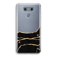 CaseCompany Gouden marmer: LG G6 Transparant Hoesje