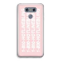 CaseCompany Hotline bling pink: LG G6 Transparant Hoesje