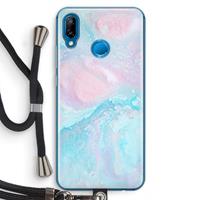 CaseCompany Fantasie pastel: Huawei P20 Lite Transparant Hoesje met koord