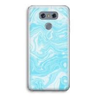 CaseCompany Waterverf blauw: LG G6 Transparant Hoesje