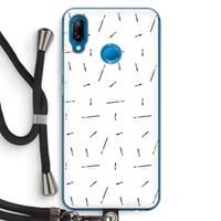 CaseCompany Hipster stripes: Huawei P20 Lite Transparant Hoesje met koord