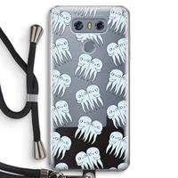 CaseCompany Octopussen: LG G6 Transparant Hoesje met koord