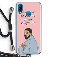 CaseCompany Hotline bling: Huawei P20 Lite Transparant Hoesje met koord