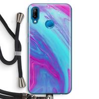 CaseCompany Zweverige regenboog: Huawei P20 Lite Transparant Hoesje met koord