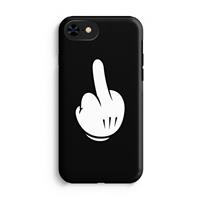 CaseCompany Middle finger black: iPhone 7 Tough Case