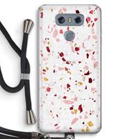 CaseCompany Terrazzo N°9: LG G6 Transparant Hoesje met koord