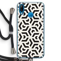 CaseCompany Crazy pattern: Huawei P20 Lite Transparant Hoesje met koord