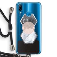 CaseCompany Creatieve toets: Huawei P20 Lite Transparant Hoesje met koord