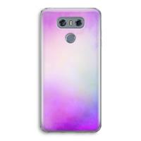 CaseCompany Clouds pastel: LG G6 Transparant Hoesje