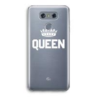CaseCompany Queen zwart: LG G6 Transparant Hoesje