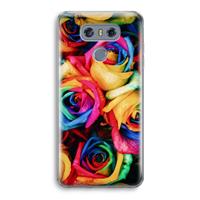 CaseCompany Neon bloemen: LG G6 Transparant Hoesje