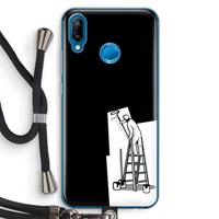 CaseCompany Musketon Painter: Huawei P20 Lite Transparant Hoesje met koord