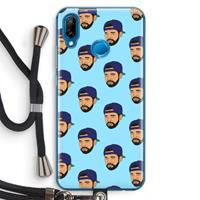 CaseCompany Drake Away: Huawei P20 Lite Transparant Hoesje met koord