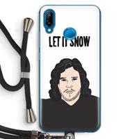 CaseCompany Let It Snow: Huawei P20 Lite Transparant Hoesje met koord