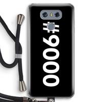 CaseCompany 9000: LG G6 Transparant Hoesje met koord